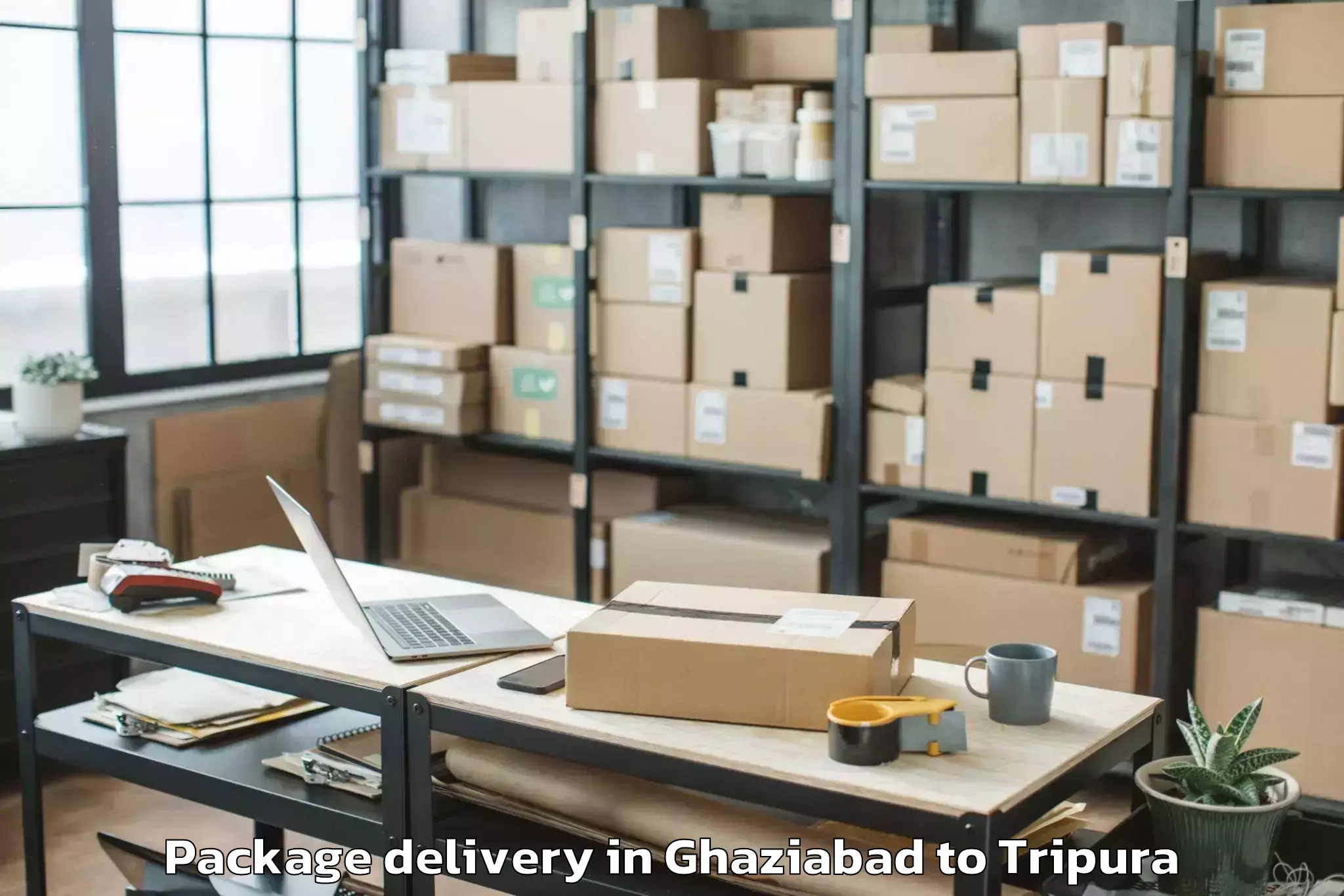 Discover Ghaziabad to Aambasa Package Delivery